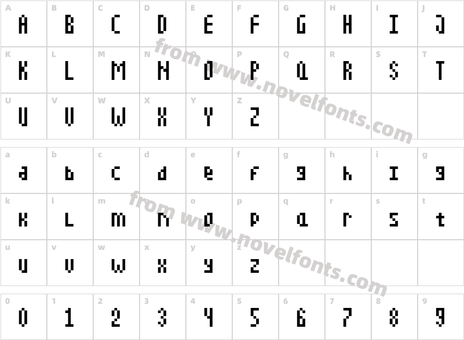 MBF PexoCharacter Map