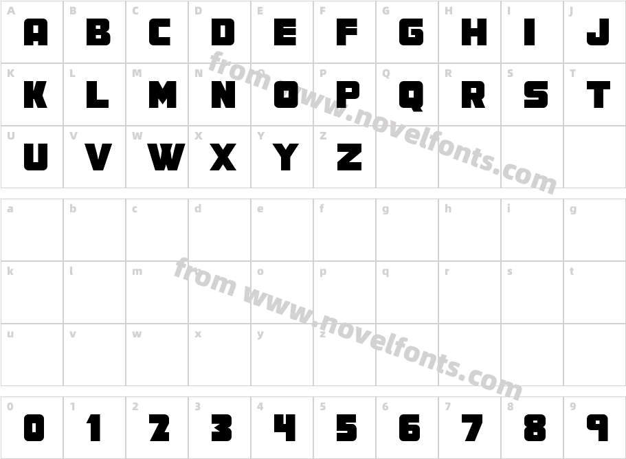 MEF DisplayCharacter Map