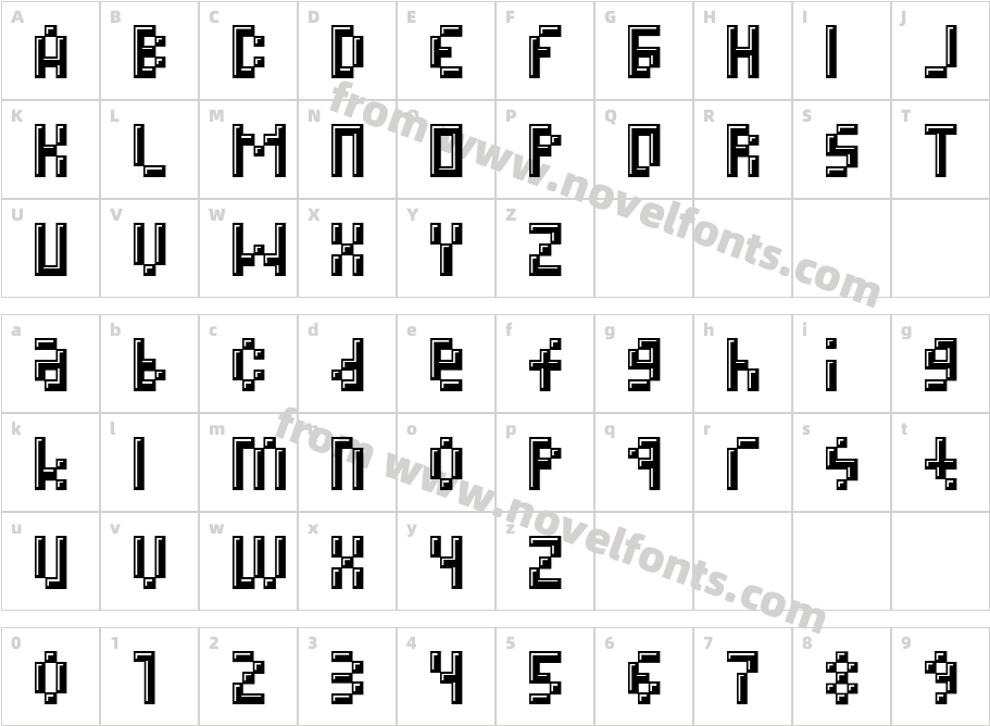 MEGZCharacter Map