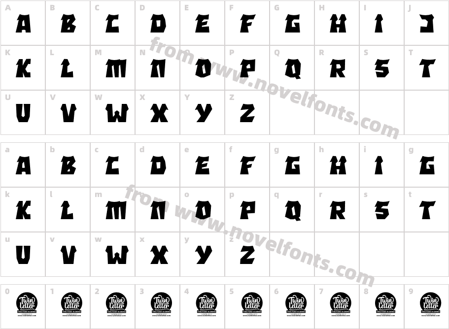 MENOR Personal UseCharacter Map