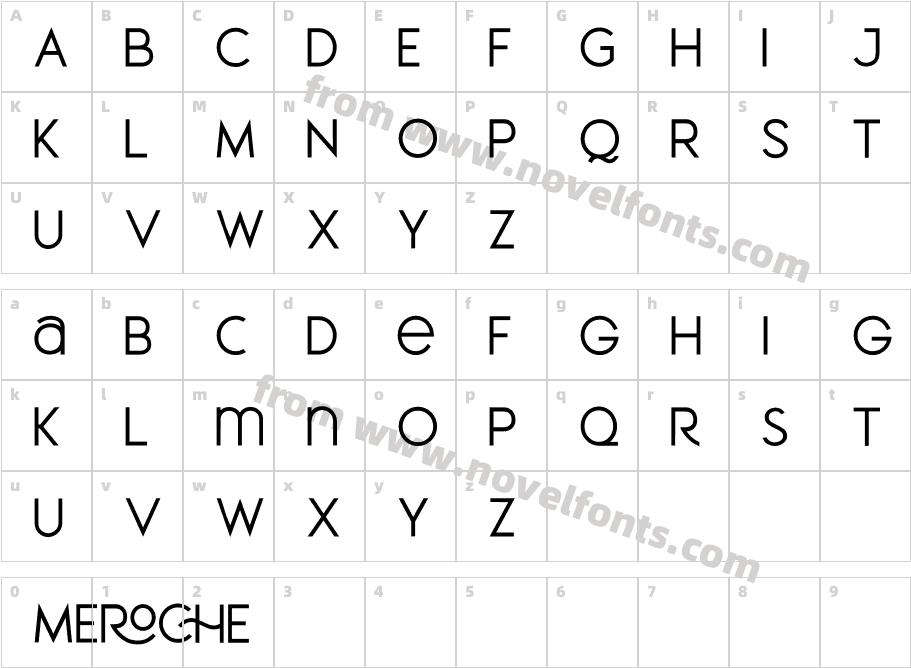 MEROCHECharacter Map