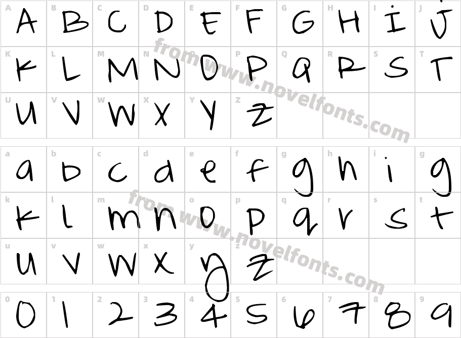 MEllybO0 fONtCharacter Map