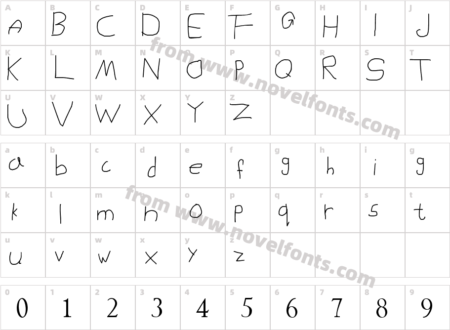 MOKADESIGNER FONT 1Character Map