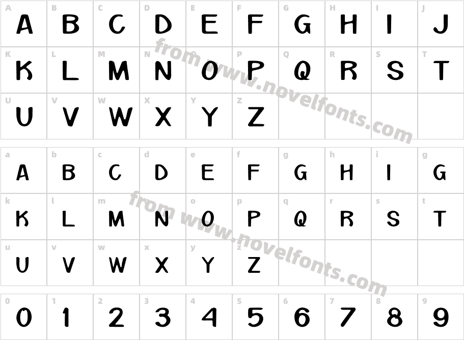 MONOCROMECharacter Map