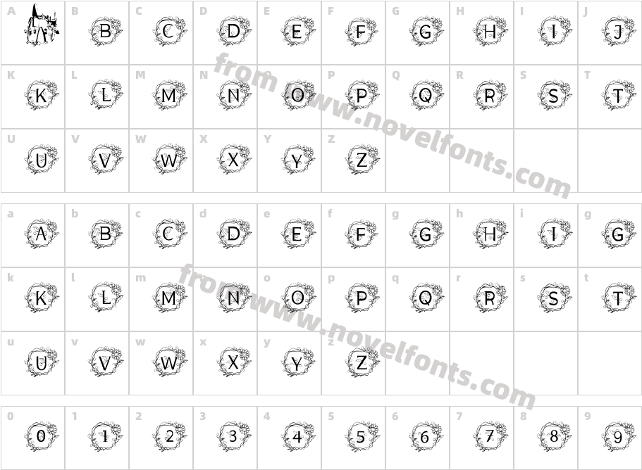 MONOGRAM NATURECharacter Map