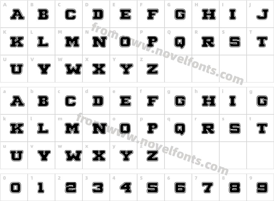 MORBIDACharacter Map