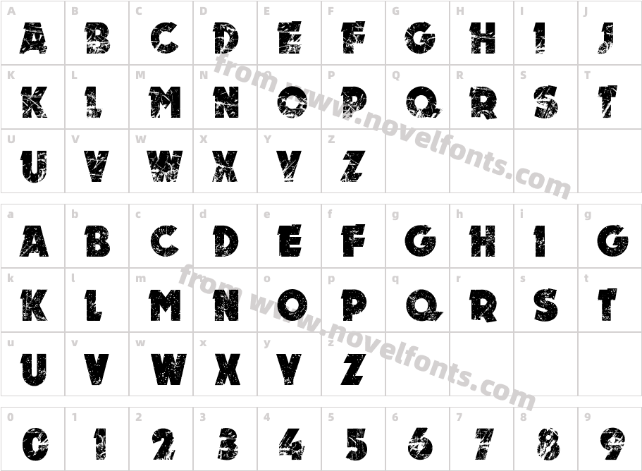 MOTORCharacter Map