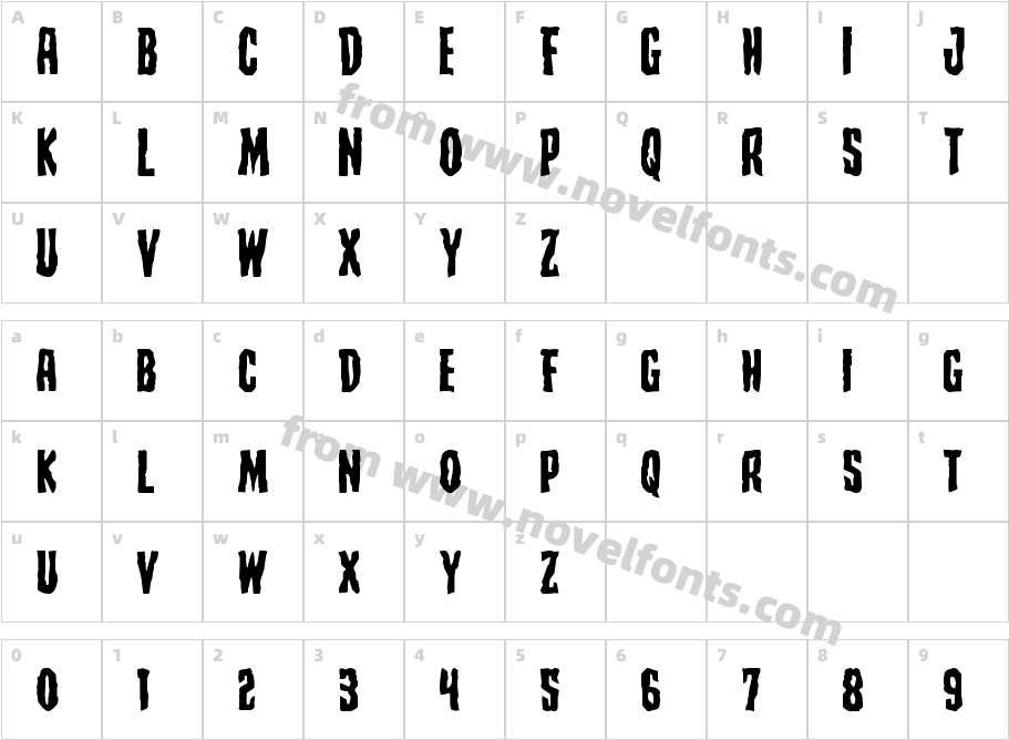 Creepy Crawlers ExpandedCharacter Map