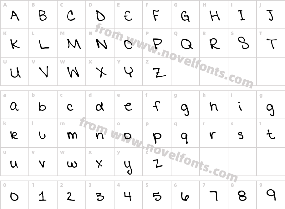 MTF Mikayla PrintCharacter Map