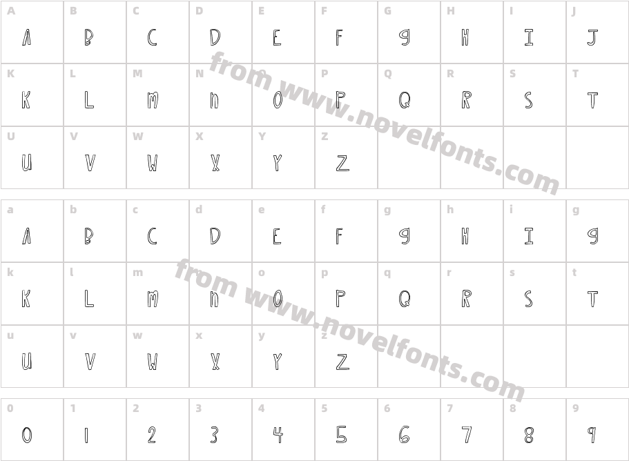 MTF XOXO Vo.2Character Map