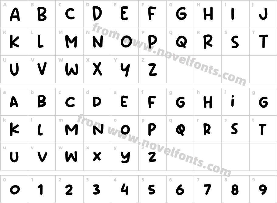 MabookCharacter Map