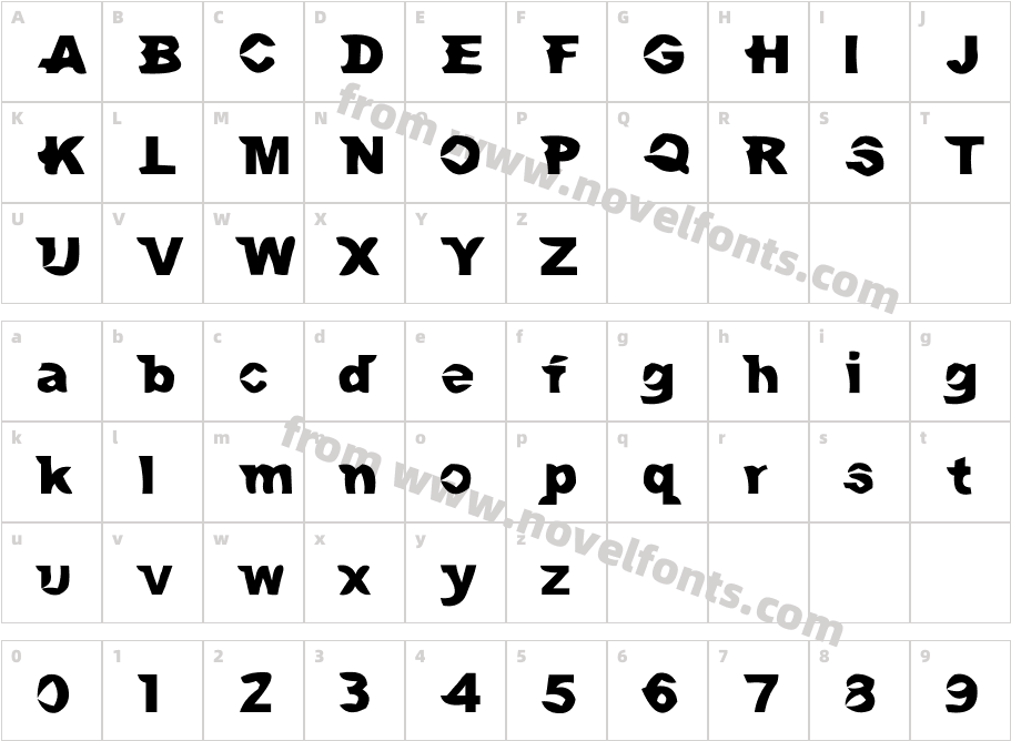 Mac and SidneyCharacter Map