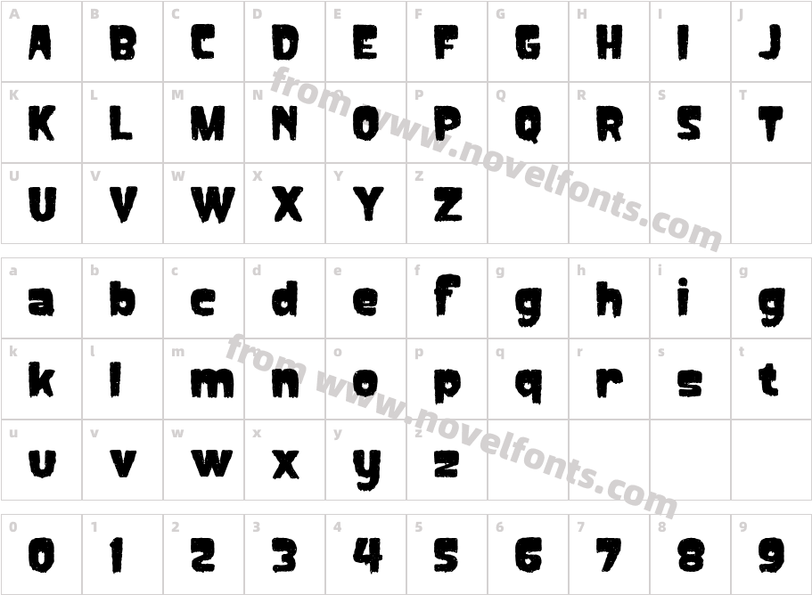 CreepycallCharacter Map