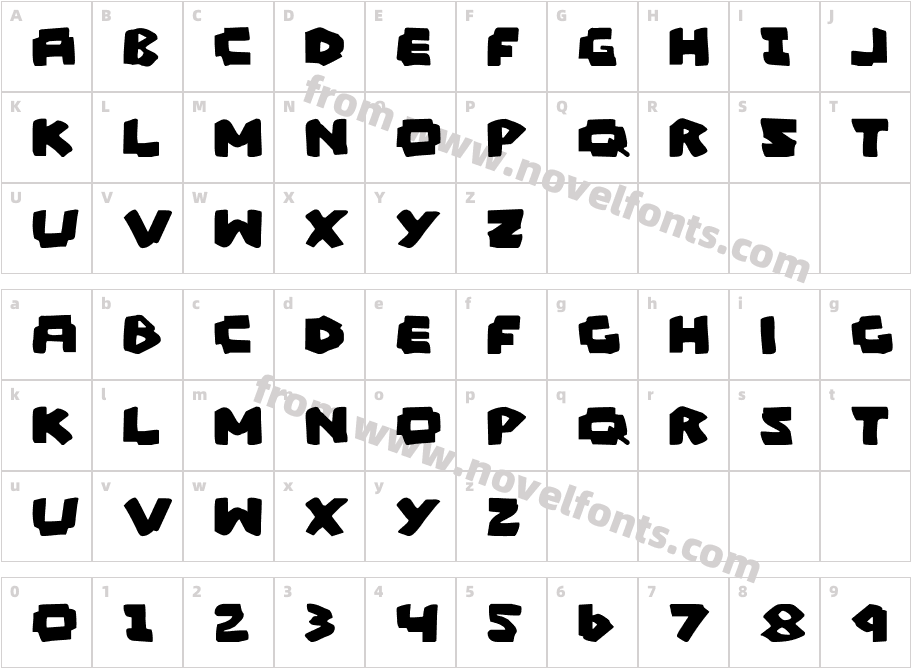 Mad MarkerCharacter Map