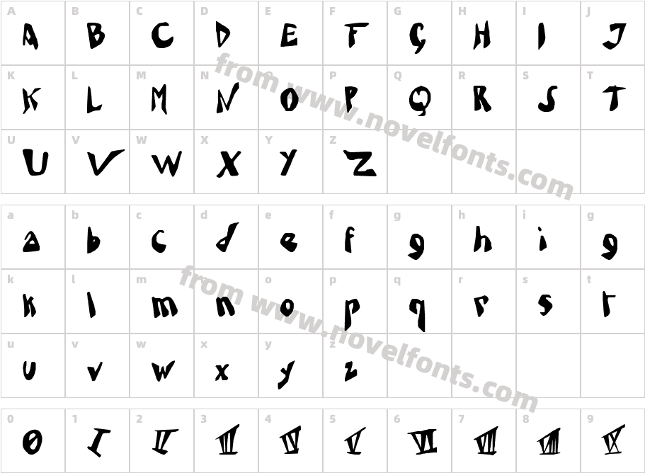 Mad SomnambulistCharacter Map