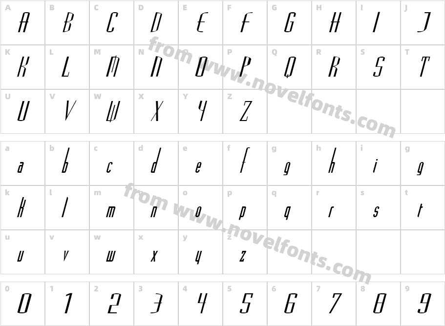 Madrid2ExpItalCharacter Map