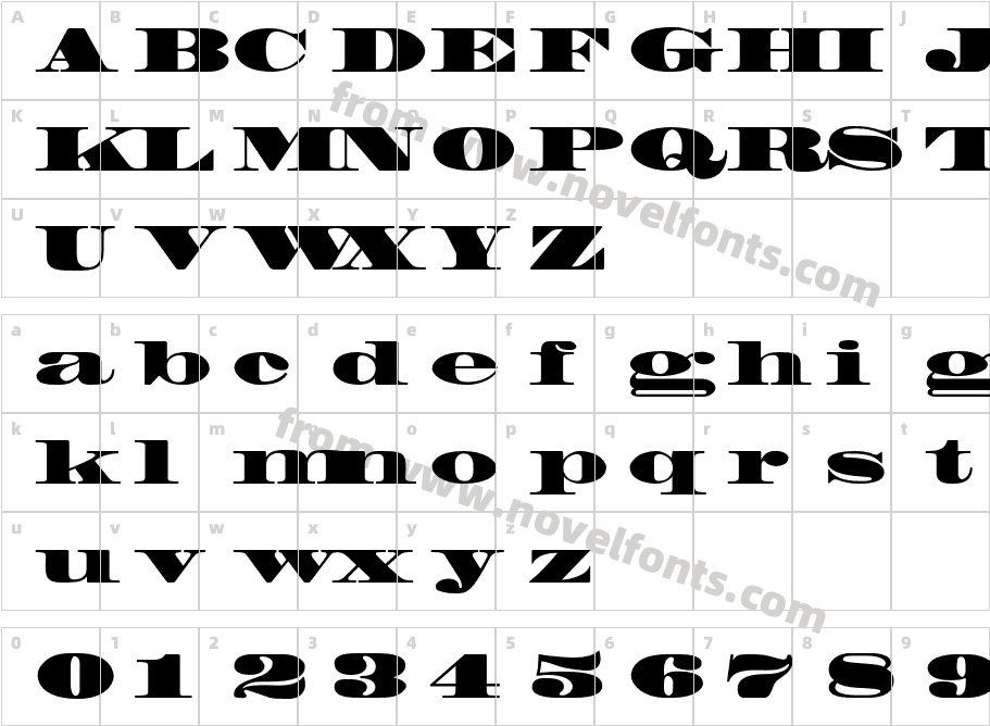 MadroneCharacter Map