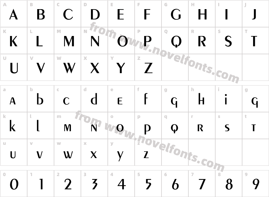 CremeSSi SemiBoldCharacter Map