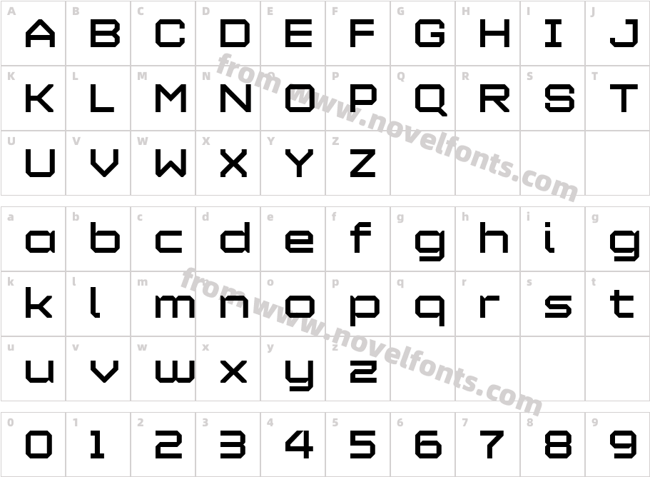 Maetl BoldCharacter Map