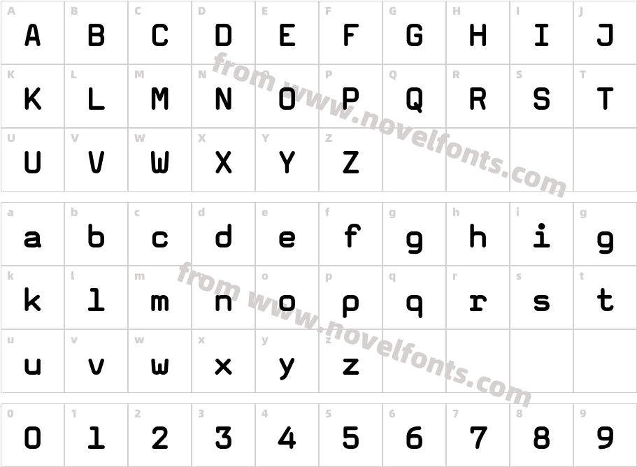 MagdaCleanMono-BoldCharacter Map