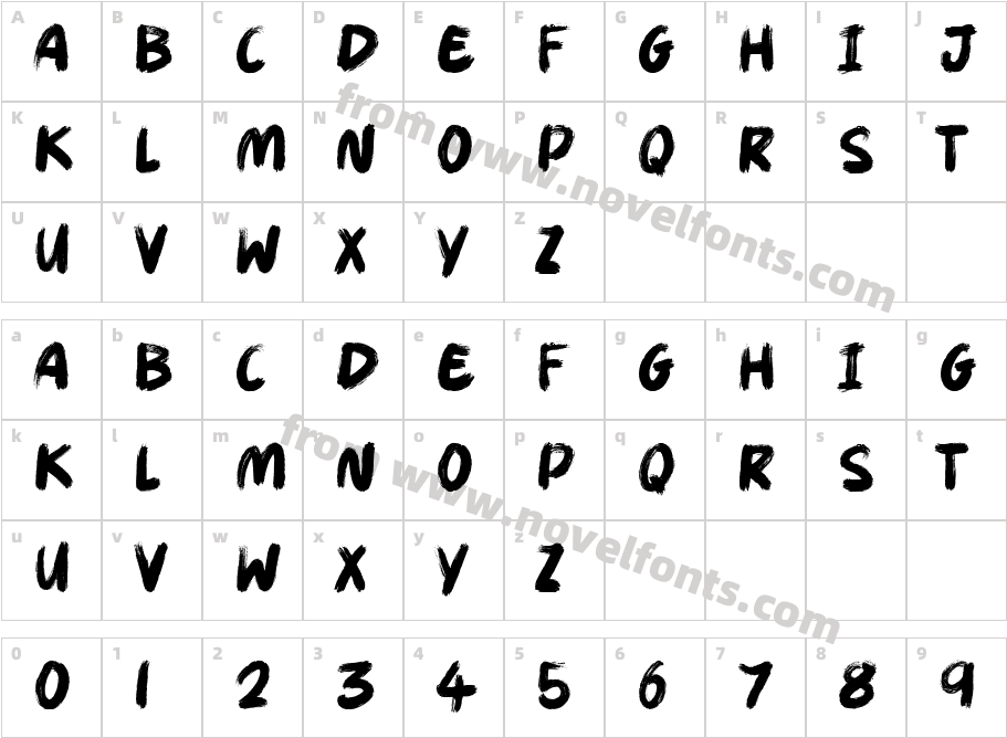 Magic BrushCharacter Map