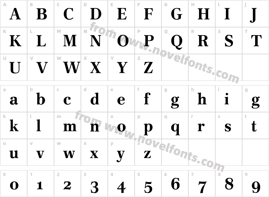 CremonaExpertBQ-BoldOsFCharacter Map