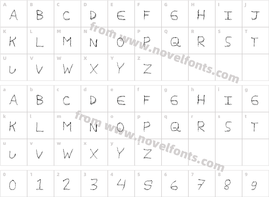 MagicScribbleCharacter Map