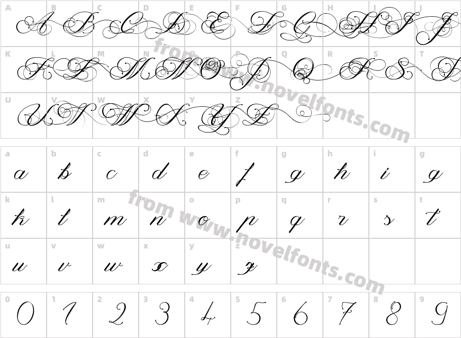 Magnolia  ItalicCharacter Map