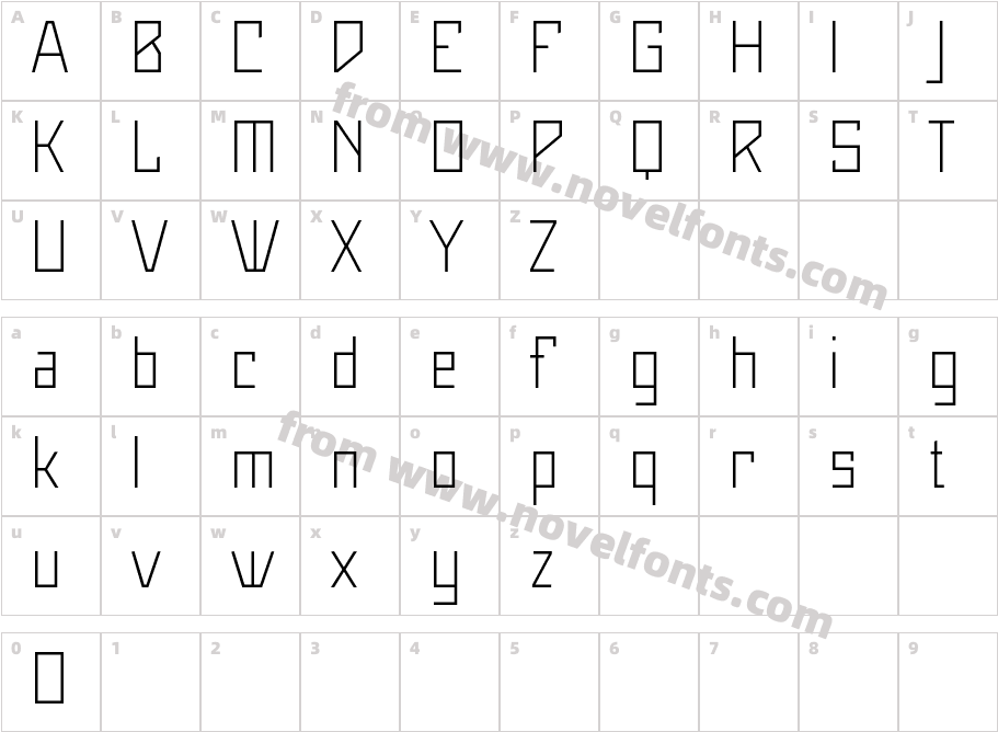 MaiersNeueNr.Proreduced-LeichtCharacter Map