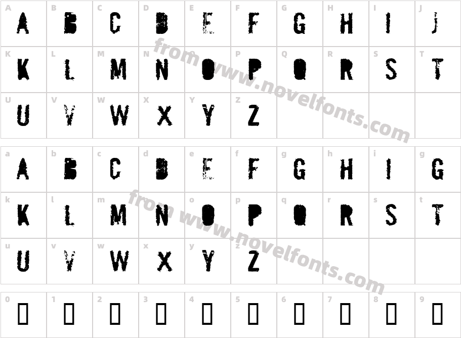 MailBombCharacter Map