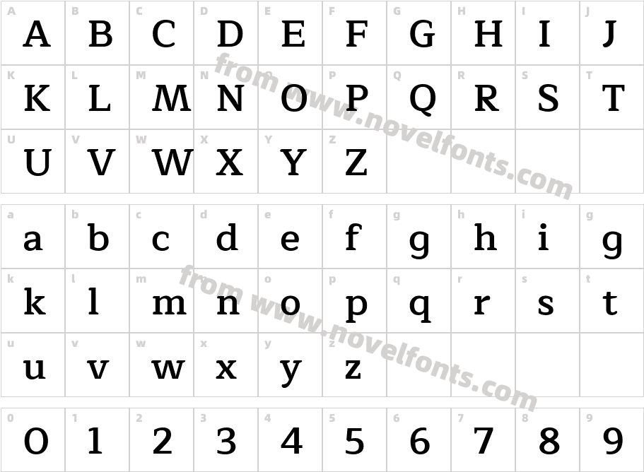 Maitree-SemiBoldCharacter Map