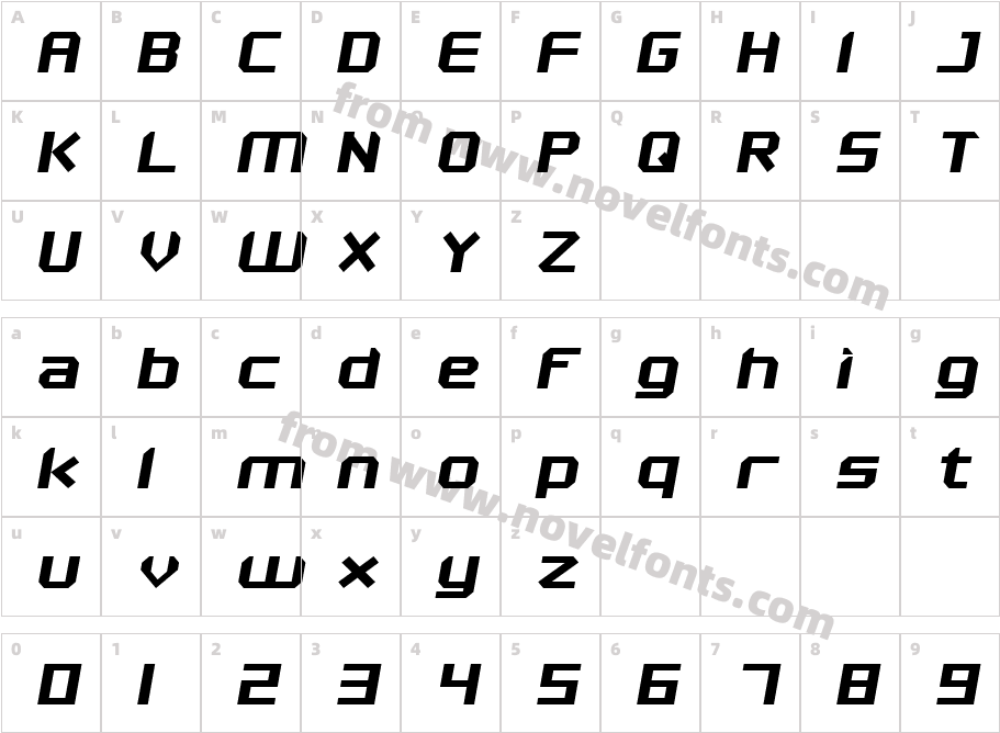 Maken Bold ItalicCharacter Map