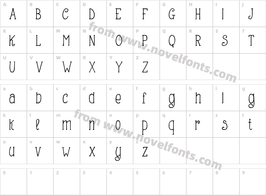 Making Lettering Tall_demoCharacter Map