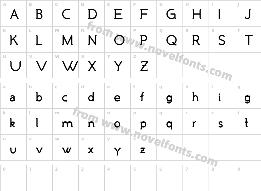 Malandrino BoldCharacter Map