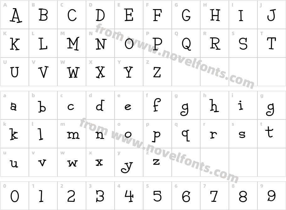 Malihini Tahitian BTNCharacter Map