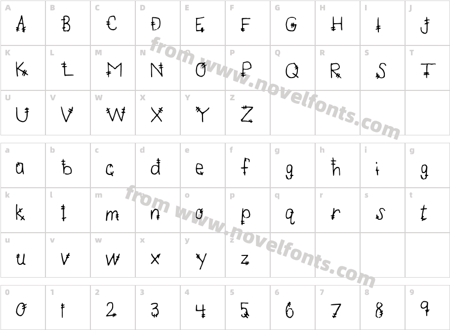 MandersTickTockCharacter Map