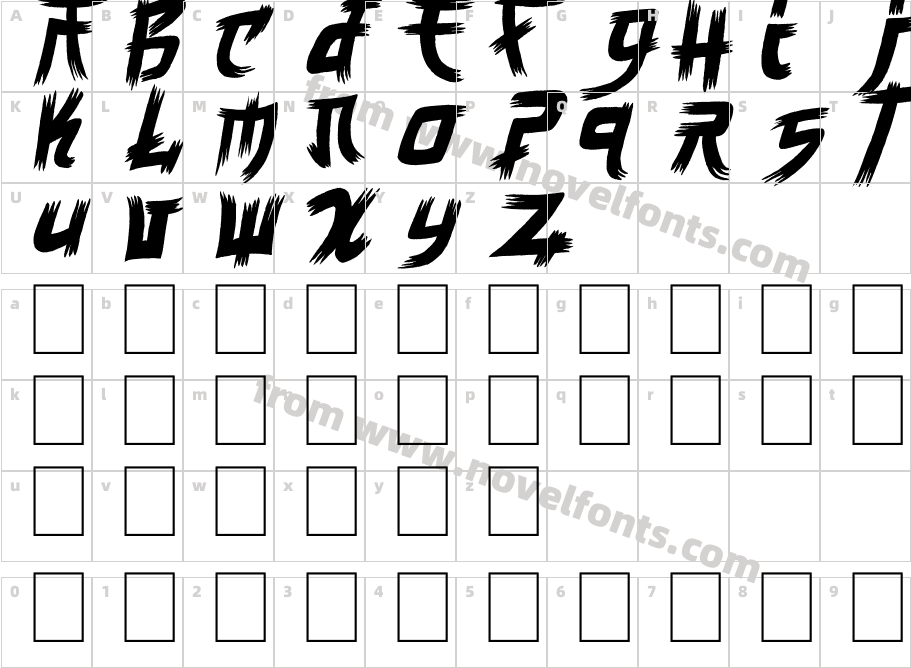 Manga StyleCharacter Map