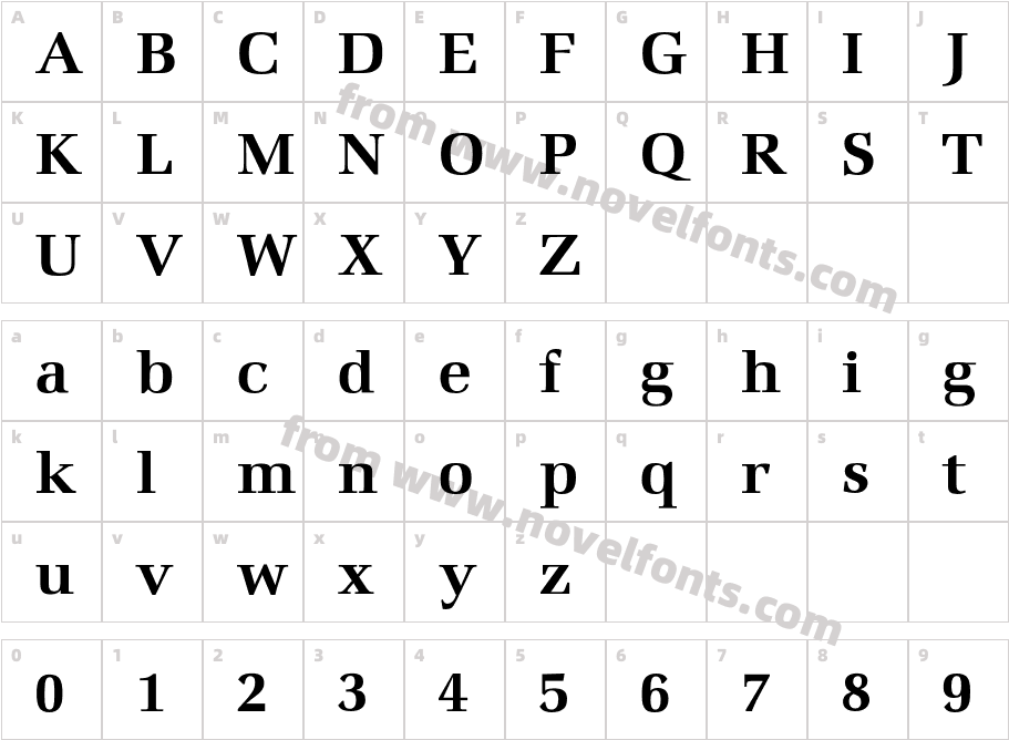 MarconiEF-SemiBoldCharacter Map