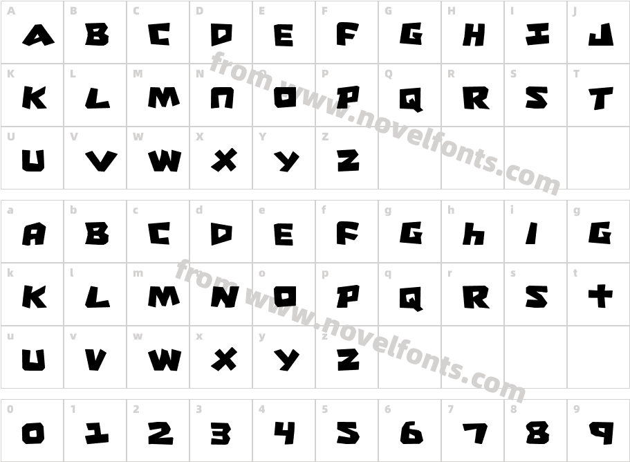 Cro-MagnumCharacter Map