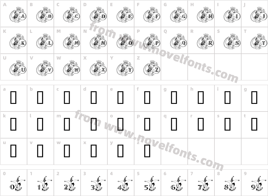 Croc KreweCharacter Map