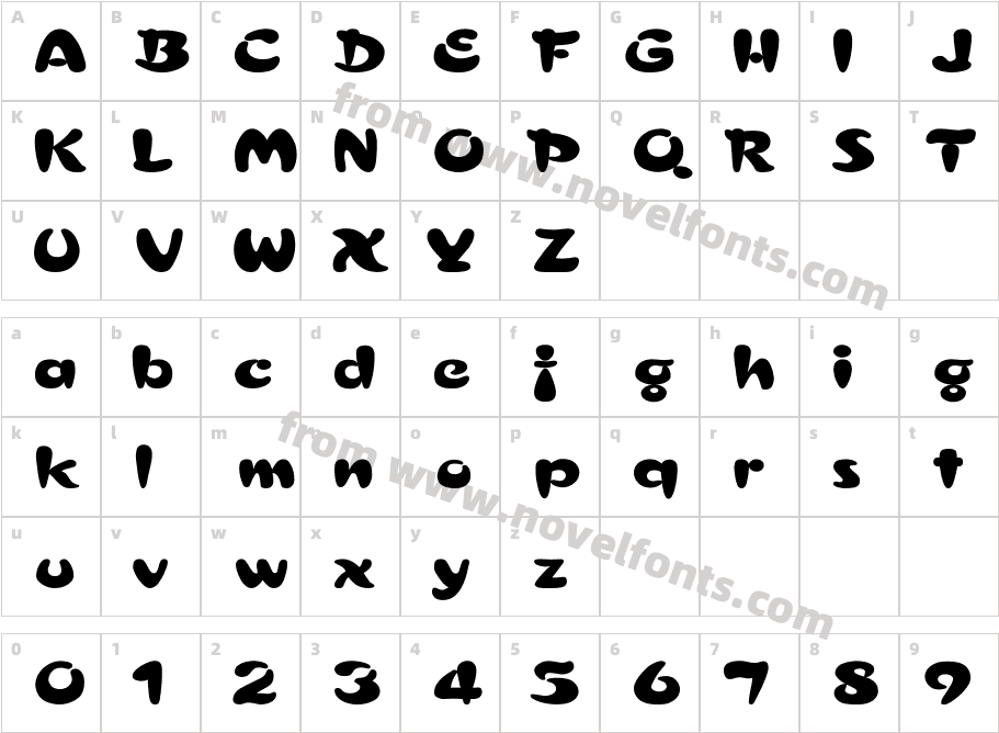 Croissant ExCharacter Map