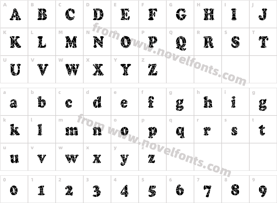 Marshmallow-Cracked-Condensed  NormalCharacter Map