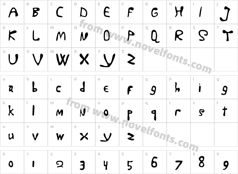 Marty-BoldCharacter Map