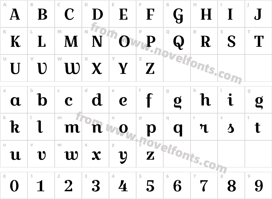 CroissantOne-RegularCharacter Map