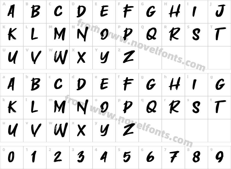 MasikuCharacter Map