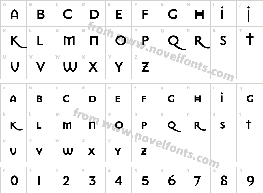 MasonSans-BoldCharacter Map