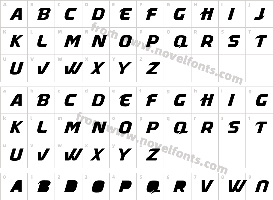 MasqueCharacter Map