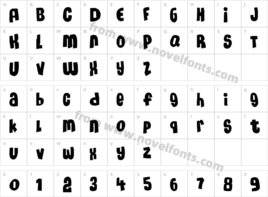 MassiveHeadache3Character Map