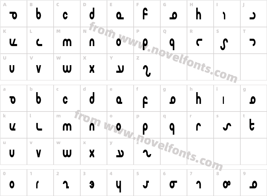 Masterdom Condensed BoldCharacter Map