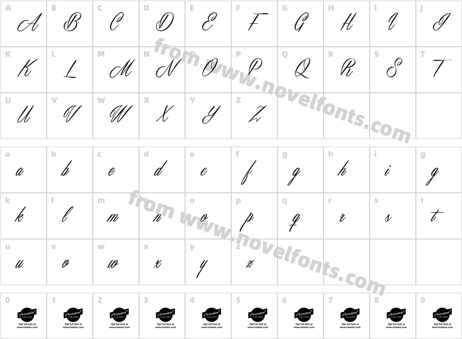 Masterics Personal UseCharacter Map